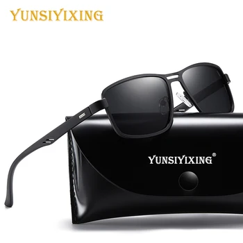 YUNSIYIXING Námestie Polarizované pánske slnečné Okuliare Značky Vintage Jazdy Slnečné Okuliare UV400 Zrkadlo Muži/Ženy Okuliare gafas de sol 5925