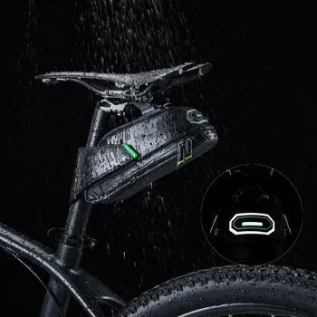 ROCKBROS Rainproof Cyklistické tašky Shockproof na Bicykli Sedlo Taška Pre Refletive Zadné Veľké Capatity Sedlovka MTB Bike Taška na Príslušenstvo