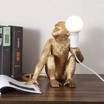 Nová osobnosť Nordic dizajn Opice Lampa Prívesok Svetlá tvorivé moderné svietidlo pre Štúdium Izba Led Svetlá lesk S Led Žiarovka E27