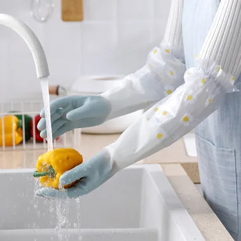 Čistenie rukavice na umývanie riadu kuchyňa domácnosti zahusťovanie teplo umývanie zeleniny, práce v domácnosti upratovanie pranie a žehlenie