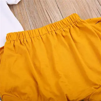 Novonarodené Dievčatká Jeleň Topy Krátky Rukáv Romper +Strapce, Nohavice, Šortky Oblečenie Oblečenie 0-24M Sunsuit Oblečenie
