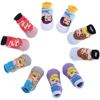 Nové 5Pair/set Disney Ponožky Marvel Avengers Spiderman Mrazené Elsa Princezná Mickey Mouse Deti Bavlna Cartoon Dievčatá Chlapci Ponožky