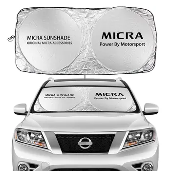 Pre Nissan Micra čelného skla Slnečníky Flodable Zahŕňa Auto Predné Okno, Slnečníky slnečník Unti-UV Clony proti oslneniu Auto Príslušenstvo