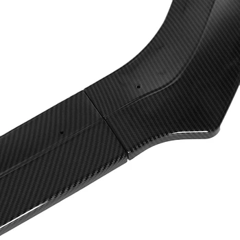 Carbon Fiber Vzhľad/Black 3KS Auto Predný Nárazník Pery Splitter Spojler Stráže Kryt Výbava Pre Ford Focus RS / ST 2016 2017 2018