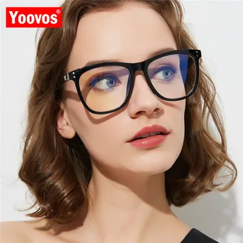 Yoovos Okuliare Ženy/Muži Klasické Okuliare, Rám Retro Okuliare Pre Ženy Modré Svetlo Okulary Retro Plastové Gafas De Hombre