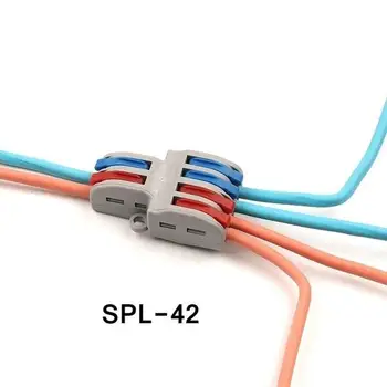 5/10Pcs Univerzálna Kabeláž Konektor Kábla Rýchlo Vodič Push-v radovej Drôt Splitter