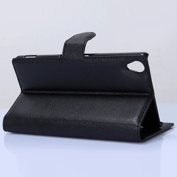 Peňaženka Kryt Držiaka Telefónu Prípadoch pre Sony Xperia Z1 C6902 C6903 C6906 C6943 Kožené puzdro Ochranný plášť