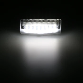 2 ks/1 Pár LED Číslo špz Lampy, Svetlá licencia lampa Signálneho svetla bez Chýb 24SMD 12V Biela 6500k pre Toyota PRIUS