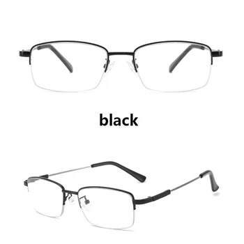 Počítač Modré Svetlo Filter Okuliare Na Čítanie Pol Rim Kovový Rám Okuliarov Ženy Muži Flexibilné Progresívne Presbyopia Okuliare