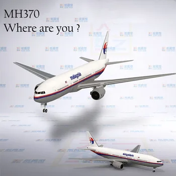 3D Papier Model Malaysia Airlines MH370 dopravné Lietadlo Boeing Lietadlo DIY Ručne vyrábané Hračky Ozdoby