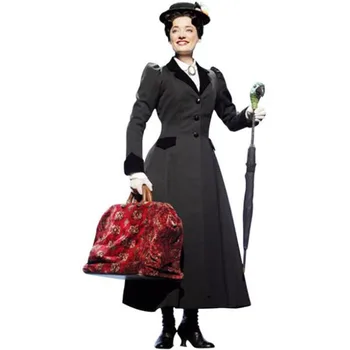 2018 Mary Poppins Cosplay Kostým Bunda Šaty Dospelých Halloween Kostým Súťaž: Cosplay Multi-Štýly Pre Výber