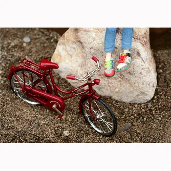 1PCS 1/6 domček pre bábiky Miniatúrne Bicykel s Taška pre Blyth, Pullip, Barbies Bábika