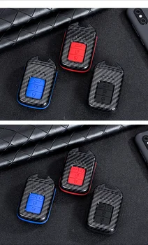 Vhodné pre Honda nové VEZEL OBČIANSKE tlačidlo prípade CRV Dohodou uhlíkových vlákien vzoru kľúča vozidla prípade