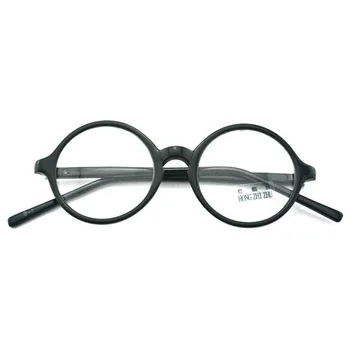 Nadrozmerná 58mm Vintage Okrúhle Okuliare Rámy Plný Rim Muži Ženy Retro Okuliare Okuliare Okuliare krátkozrakosť Rx môcť