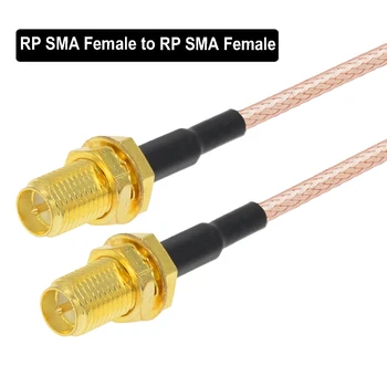2 ks SMA Female na RP SMA Female WiFi Router Anténny Predlžovací Kábel RG316 ANTÉNNY Koaxiálny Kábel, Vlastné Prehovoriť Pigtail Jumper Kábel