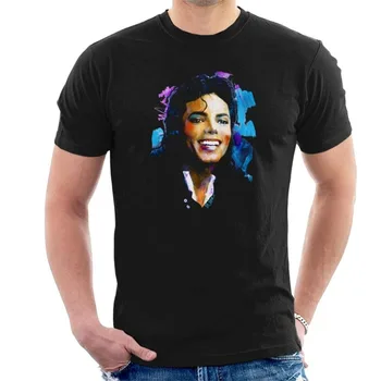 Originálny Portrét Michael Jackson Úsmev pánske T-Shirt 2020 Módne Tričká Topy StreetWear T jednofarebné Tričko Krátky Rukáv