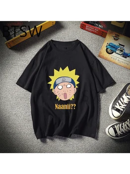 Naruto Frustrovaní Legrační Karikatúra T-Shirt Japonské Anime Módne Cool Tričko Harajuku Hip Hop Tričká Topy 2020