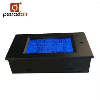 PEACEFAIR DC Digitálny Panel Voltmeter Meter Ampér 6.5-100V 4 IN1 LCD Power Energy Aktuálne Ammeter PZEM-051 S 100A Vypínacia