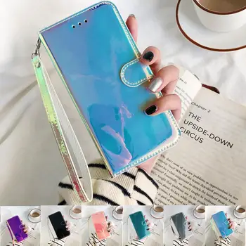 3D Zrkadlo Svetlé Flip Kožené puzdro na Pre coque Xiao Poco X3 NFC prípade Pre Xiao Poco X3 X 3 NFC Kryt Peňaženky Telefón Prípadoch Etui