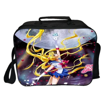 Študent Pracovník Sailor Moon Prenosné Lunch Box Muži Ženy Chlapci Dievčatá Krásne Obed Skladovanie Deti Nové Školské Jedlo Obed Taška