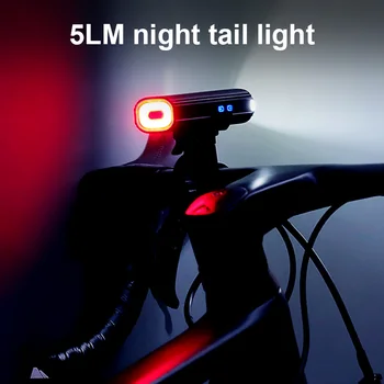 V20C-600 Svetlo na Bicykel 600 Lúmenov USB Nabíjateľné Bicykel Predné Svetlo XPG3+COB LED MTB Svetlometu 8 Režimov 2500mAh Cyklistické Vedúci svetlo