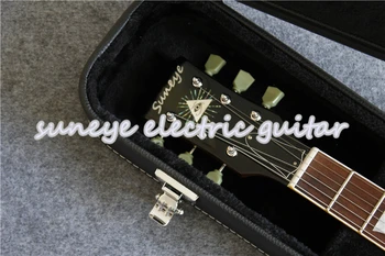 Suneye Štandardné Elektrická Gitara Masívneho Mahagónového Gitara Auta Guitarra Electrica Ľavej Strane DIY Gitara Kit k Dispozícii S Gitarou Prípade