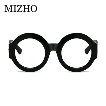 MIZHO Trendy Celebrity slnečné Okuliare Ženy Kolo Luxusné Kvalitné UV400 Skutočnú farbu Hip Hop Mens Kórea Okuliare Pre Mujer Retro