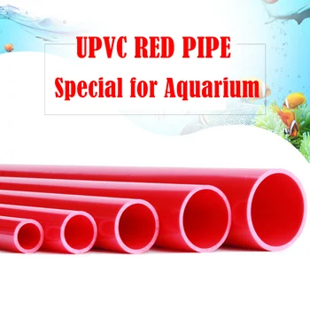 2pc Červený PVC Rúry Akvárium Vodný Cyklus, Vonkajší Priemer Potrubia 20 mm až 50 mm 50 Za Kus