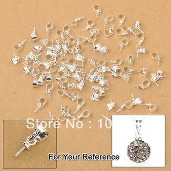 100KS Veľa Dizajn Šperky Zistenia 925 Sterling Silver Náhrdelník Príslušenstvo Pripojiť Druh Korálky Prívesok