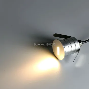 1W 12V 24V IP67 LED Terasa osvetlenie Vonkajšie Schody Krok Lampa Mini LED Zapustené Podlahové Palube svetlo Mimo Nepremokavé Bodové Svetlo