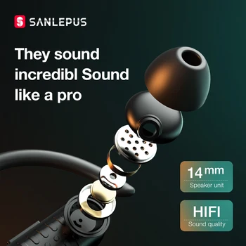 SANLEPUS TWS B1 Bezdrôtové Bluetooth Slúchadlá High Perfomance Slúchadlá Športové Slúchadlá HiFi Stereo Slúchadlá Pre Android