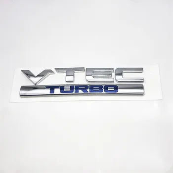 Pre Honda Civic VTEC TURBO turbíny Zadný Kufor Logo, Znak Hatchback Upgrade upraveného tela batožinového priestoru logo