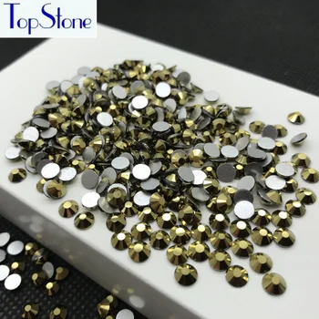 Topstone Zlato Hematite Nail Art, Kamienky SS3 SS4 SS5 SS6 SS8 SS10 SS12 SS16 SS20 SS30 kamienkami glitters Non rýchlu Opravu crystal