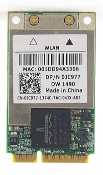 Bezdrôtové Karty Adaptéra pre DELL Latitude D420 D520 D620 Bezdrôtové siete Wlan Broadcom 4311 DW1490 Wifi PCI-E Karty