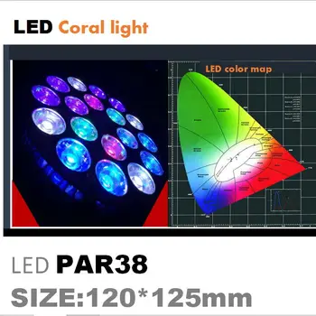 LED Akvarijné Svetlo Pet Lampa Rastlín Žiarovka 50/54W pre Morské Morských Morálne Útes Žumpa Riasy Nano Nádrž