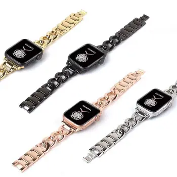 Hot predaj nerezovej ocele pásmo Pre Apple hodinky remienok sereis 3 2 1 38 42mm odkaz náramok Pre iwatch SE 6 5 4 40 mm 44 mm