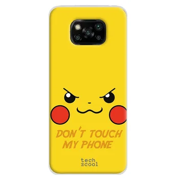 FunnyTech®Prípade pre Xiao Poco X3 l písmen Pokémon Pikachu 
