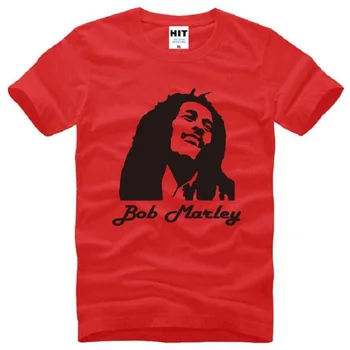 Nové Módne Bob Marley Vytlačené pánske Tričká Bežné Bavlna Bob Marley Hlavu tričká Krátky Rukáv Bavlny O-Neck Tee Muž Oblečenie