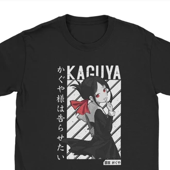 Anime Kaguya-sama Láska Je Vojny Shinomiya Tee Košele Mužov Novinka Bavlna Tees O Krku Tričko Topy