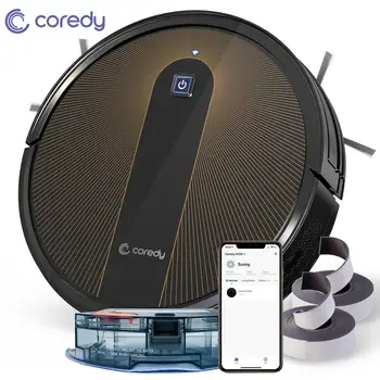 Coredy R750 2200PA Robot Vysávač Smart Sweep Suché, Mokré Zberného Podlahe Koberec Auto Bezplatne Pet Domov s Alexa Google Wifi APLIKÁCIE