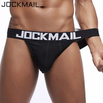 JOCKMAIL mens bikini Ice hodváb Gay bielizeň Sexy tangá, pánske string bikiny nohavičky cuecas calzoncillos hombre slip mens nohavičky