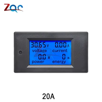 AC 80V-260V 100A 20A LCD Displej Digitálny Aktuálne Voltmeter Ammeter Wattmeter Napájací zdroj Energie Multimeter Tester Meter Monitor