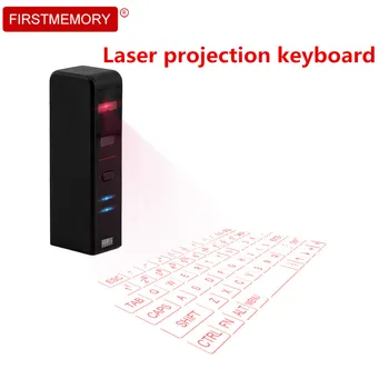 Virtuálne Laser Klávesnica Bezdrôtová Projektor Telefón Klávesnica Pre Počítač Tablet Iphone Pad Notebook S Myšou Funkcia