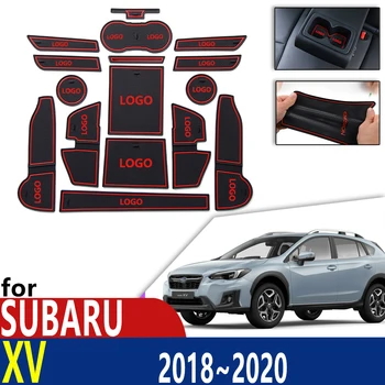 Protišmyková Gumová Pohár Vankúš Dvere Groove Mat pre Subaru XV 2018 2019 2020 Crosstrek WRX STI Non-Silp Príslušenstvo mat pre telefón