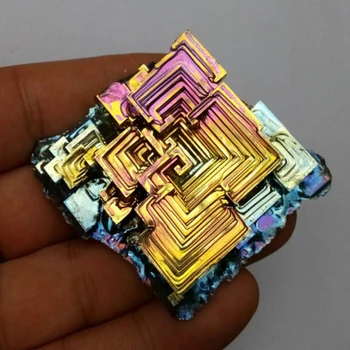 Vysoká Čistota Multicolor Bizmutu Metal Crystal Prvok Kolekcie Dekoratívne Ozdoby, Darčeky