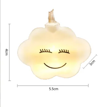 Úsmev LED Cloud Lampy 3M 6M String Svetlá Batérie Powered Víla Svetlo na Vianoce Vianoce, Svadby, Narodeniny, Party Miestnosti Dekorácie