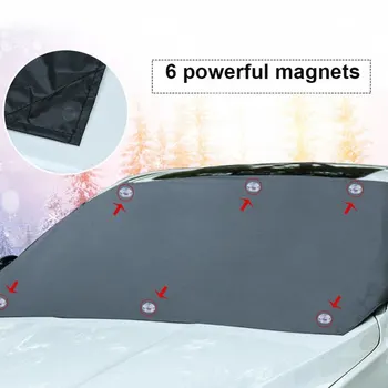 Auto Predné Sklo Magnet Anti-Frost Snehu Anti-Freeze Krytie Všeobecného 210*120 cm Odolné Auto Príslušenstvo