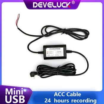 ACC Napájací Kábel Pevného Drôtu Kábel ACC Pevný Vodič Auta Mini USB 2.0 pre Parkovanie Režim Auto DVR Dash Cam Záznamník Zaregistrovať