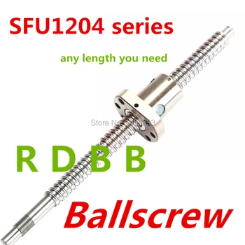 SFU1204 385mm 520mm 535mm 685 mm BallScrew + 1pc SFU1204 Anti Vôla Loptu Matica s BK/BF10 konci obrábané