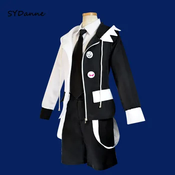 Anime Danganronpa V3: Zabíjanie Harmóniu Cosplay Vysokej Kvality Monokuma Unisex Cosplay Kostým kabát+tričko+kravatu+sukňa+ponožky+rukavice